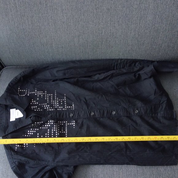 Diesel Black Button Down Long Sleeve 00JCET_KYAAG 100% Cotton Shirt Size XXL - Picture 7 of 12